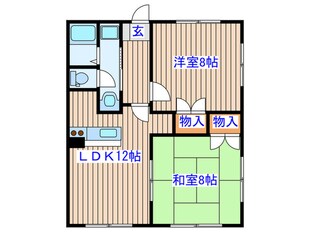 ハイツロックラージBの物件間取画像